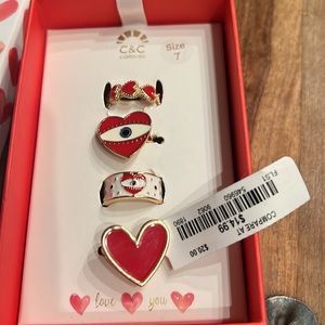 C&C California Valentine Rings Size 7